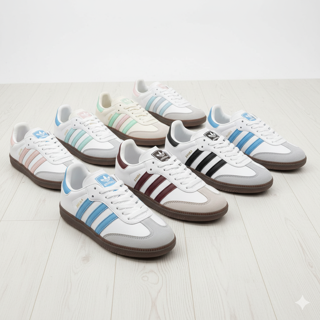 حذاء رياضي كلاسيكي تصميم "Samba" - 8 ألوان مميزة للمسة عصرية