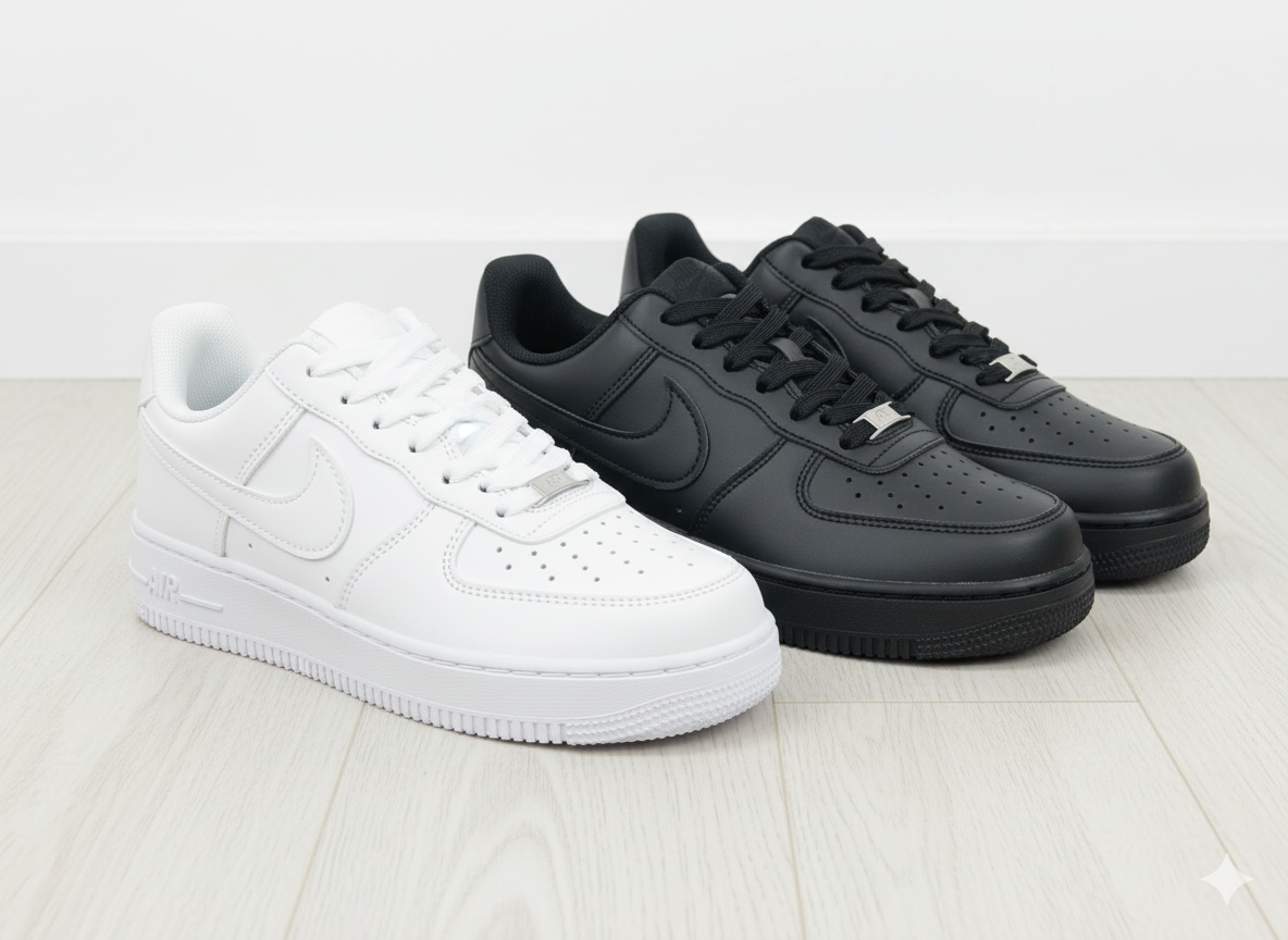 كوتشي إير فورس حريمي أبيض و اسود  2026 احدث صيحات الموضة