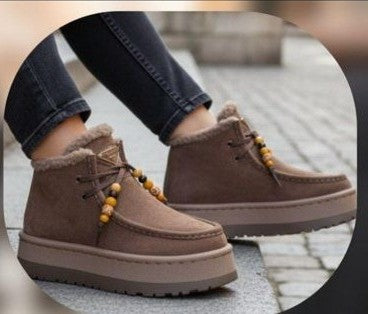 قطعة فنية: الموكاسين الشتوي الـ Platform بتفاصيل الخرز